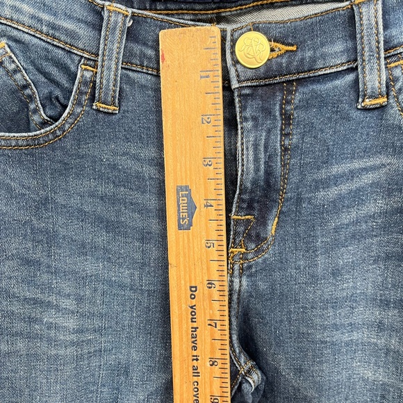 Womens Rock & Republic Mid-Rise Berlin Dark Wash Skinny Denim Jeans Size 10 - Picture 10 of 12